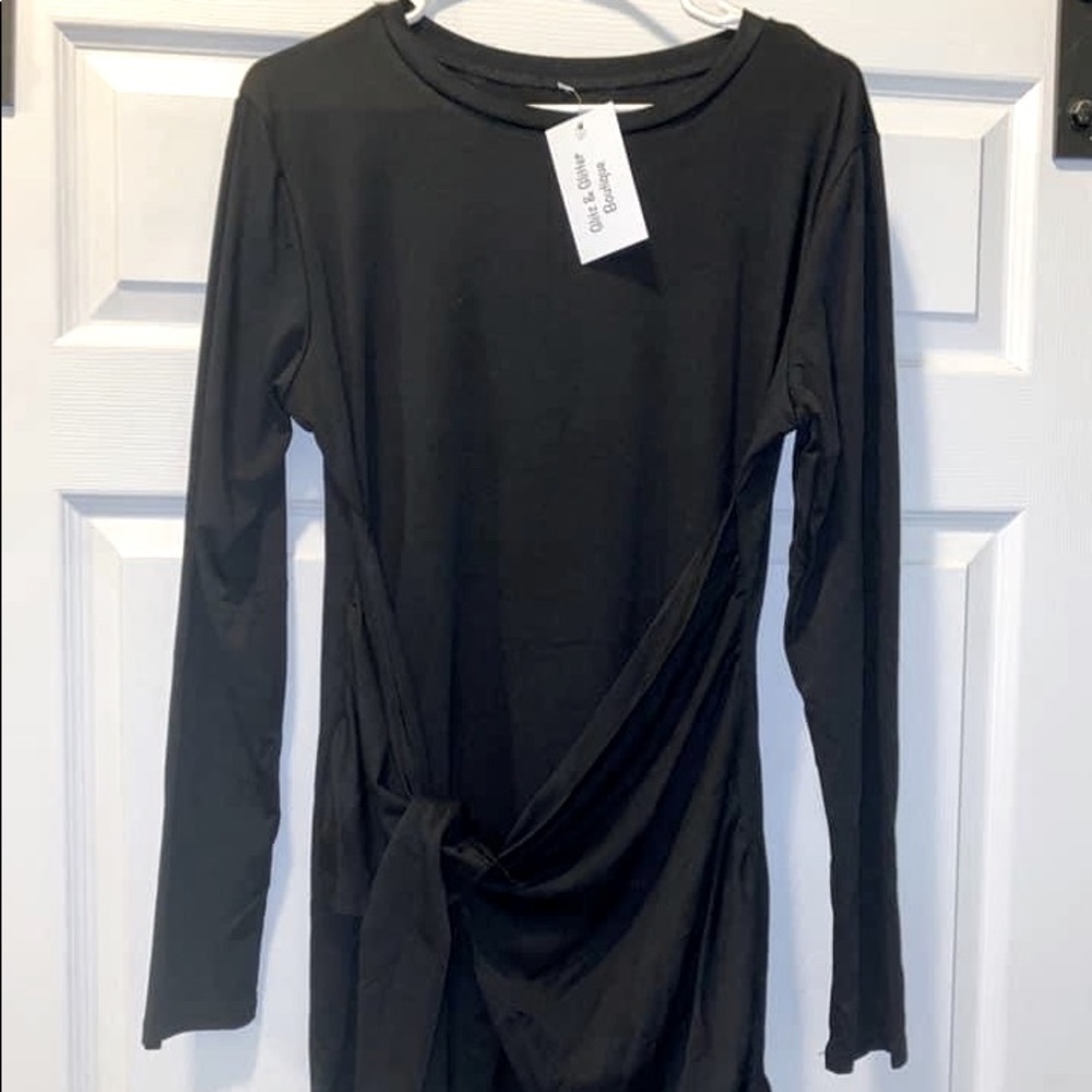 Boutique Faux Wrap Dress